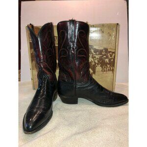 Lucchese Men's Classics Handmade European Goatskin Boots Black Cherry Size 10E